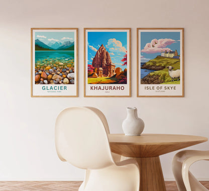 Khajuraho Travel Poster