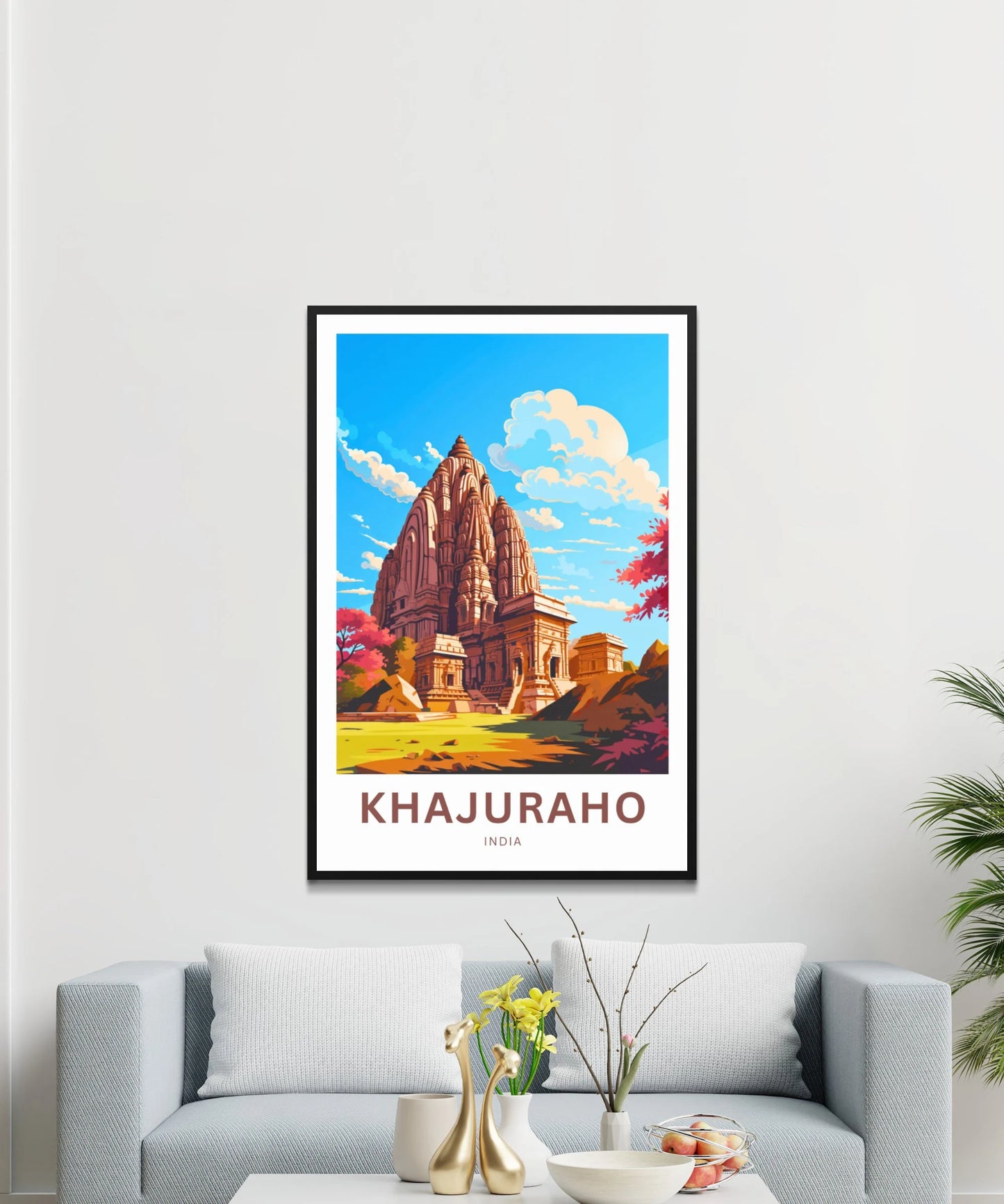 Khajuraho Travel Poster