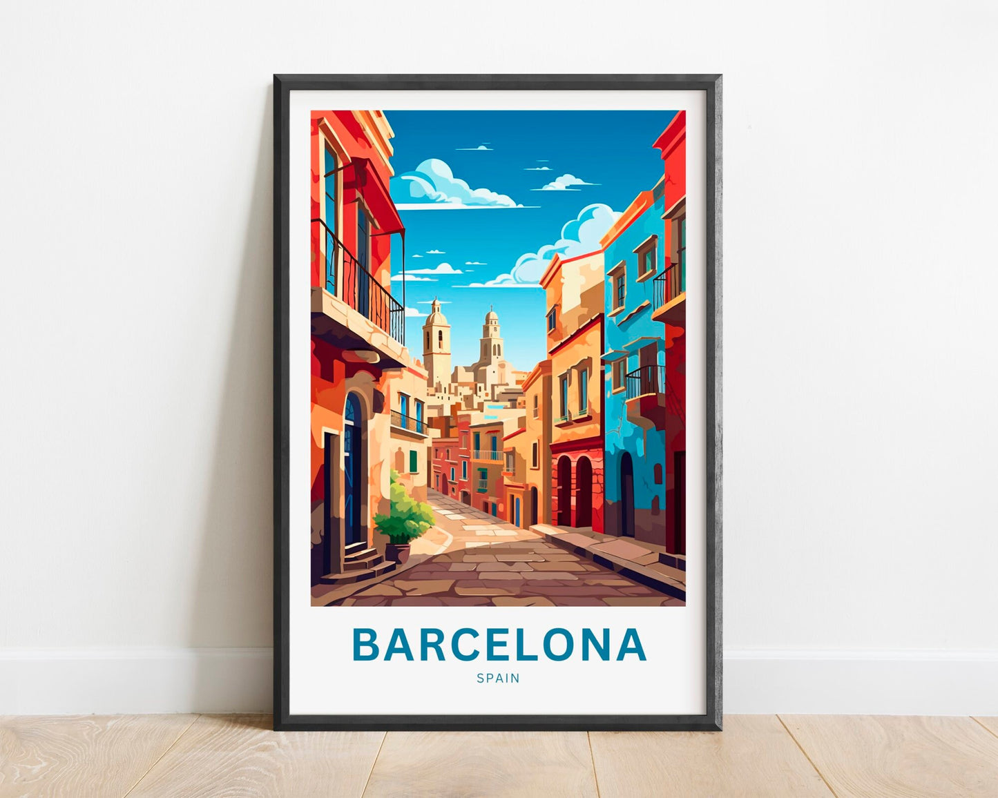 Barcelona Travel Poster