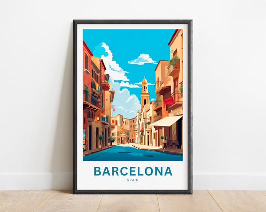 Barcelona Travel Poster