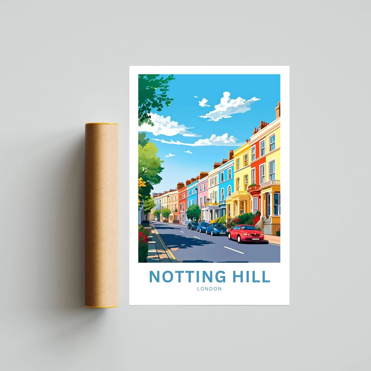 Notting Hill  Travel Poster