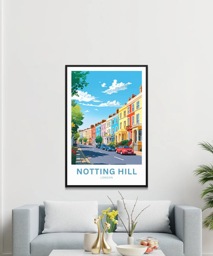 Notting Hill  Travel Poster