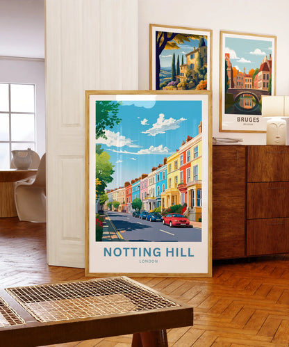 Notting Hill  Travel Poster