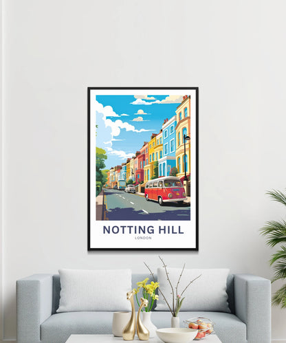 Notting Hill  Travel Poster