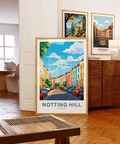 Notting Hill  Travel Poster