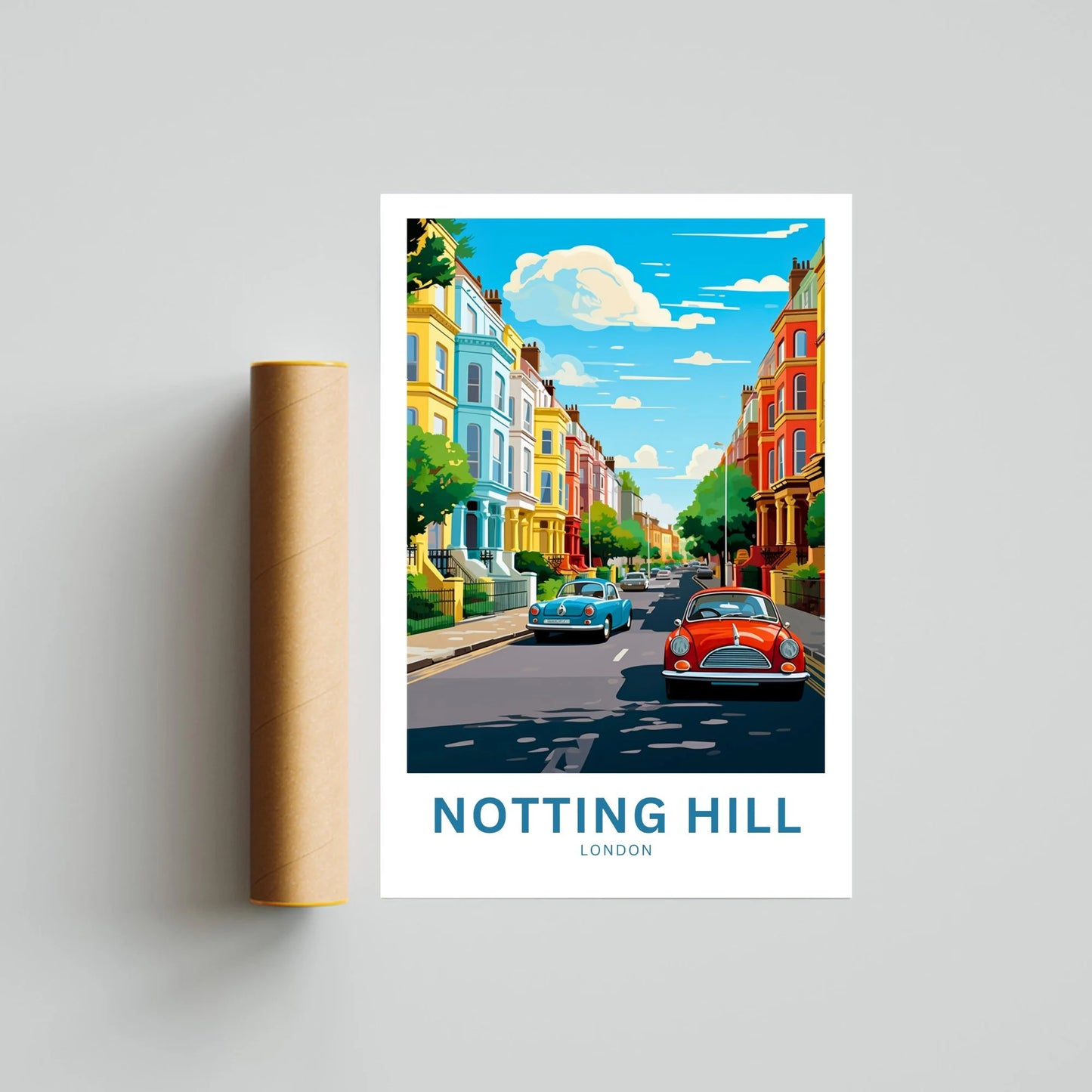 Notting Hill  Travel Poster