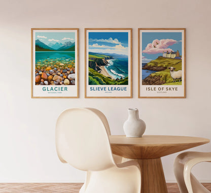 Slieve League Travel Poster