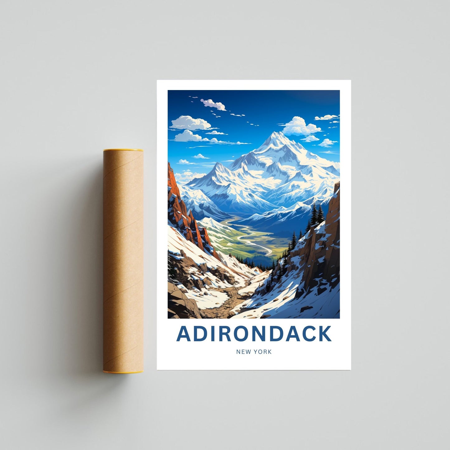 Adirondack Travel Print - Mountain Majesty