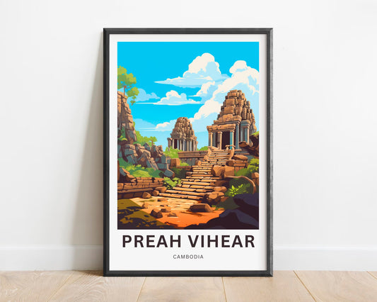 Preah Vihear Travel Poster