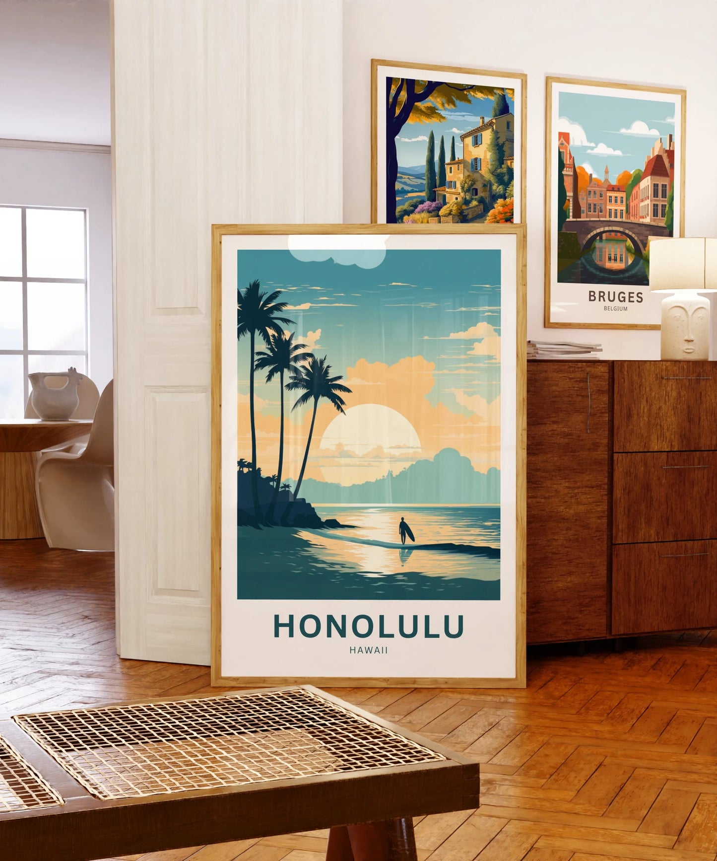 Honolulu Travel Poster