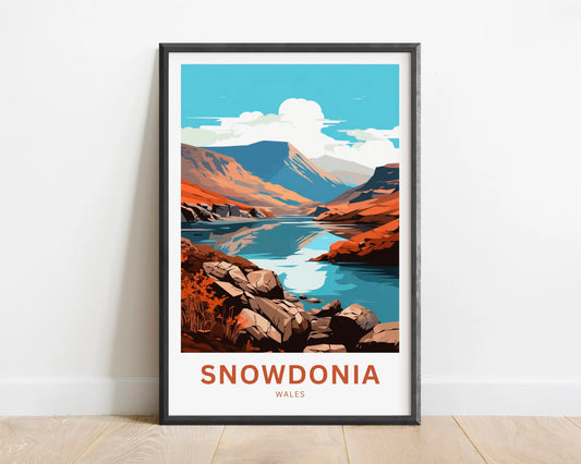 Snowdonia Travel Poster