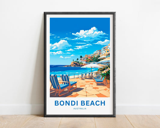 Bondi Beach Travel Poster