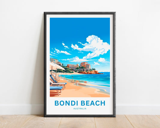 Bondi Beach Travel Poster