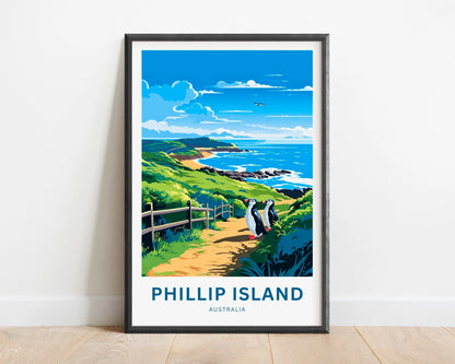 Phillip Island Travel Poster