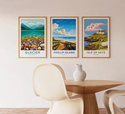 Phillip Island Travel Poster