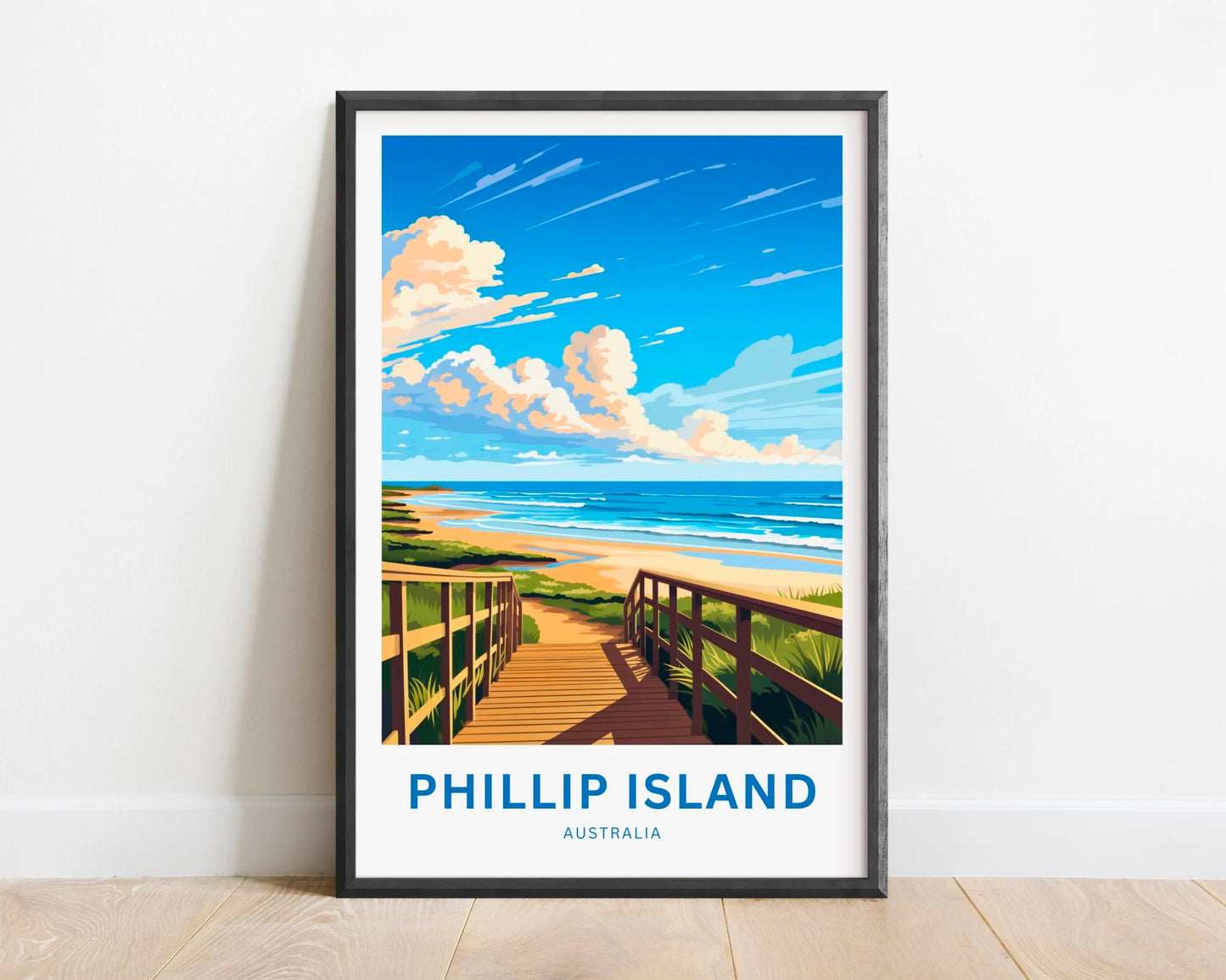 Phillip Island Travel Poster