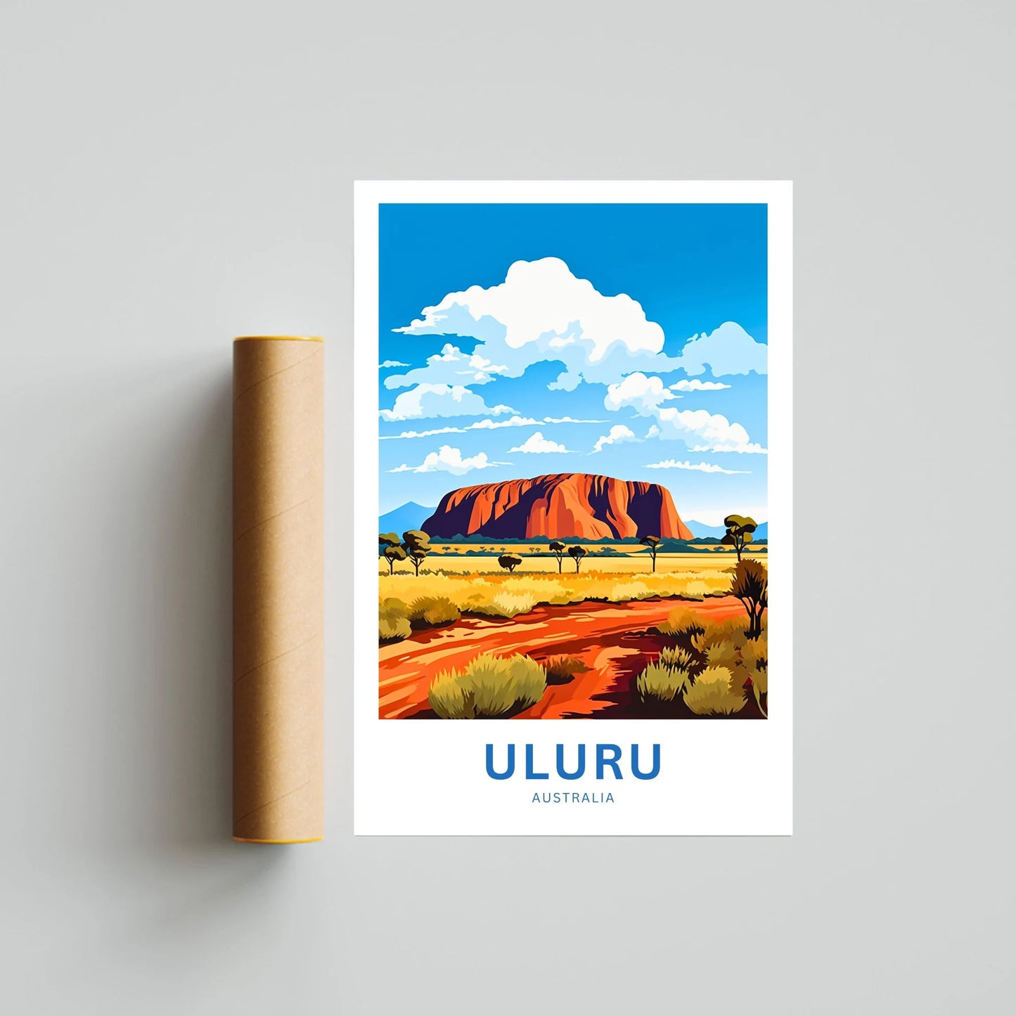 Uluru Travel Poster