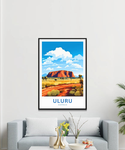 Uluru Travel Poster