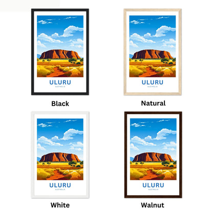 Uluru Travel Poster