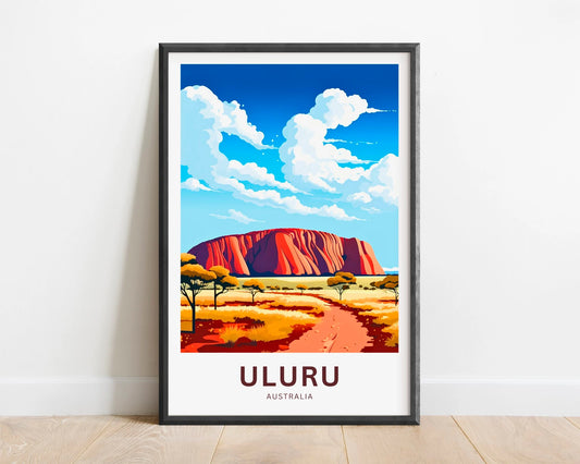 Uluru Travel Poster