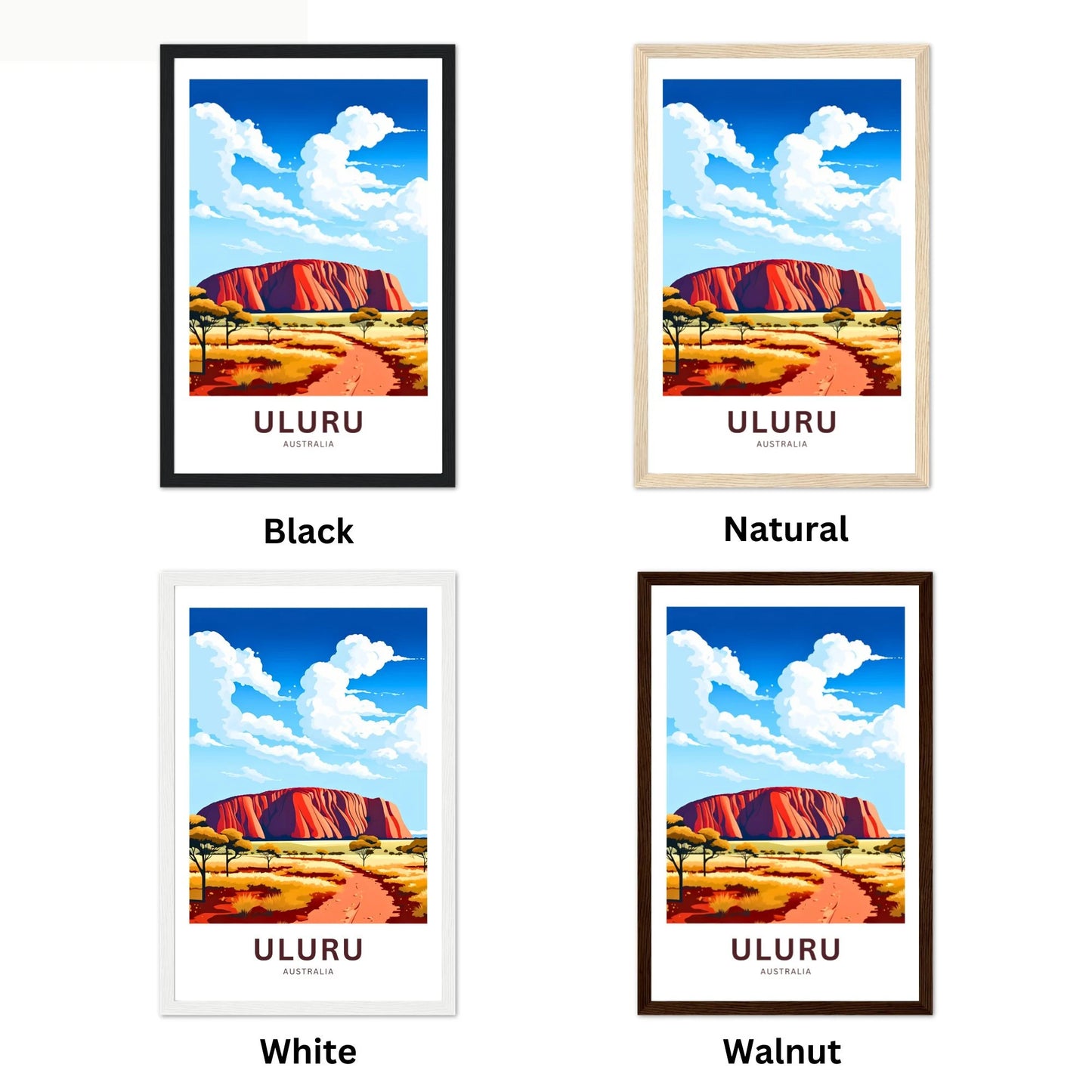 Uluru Travel Poster