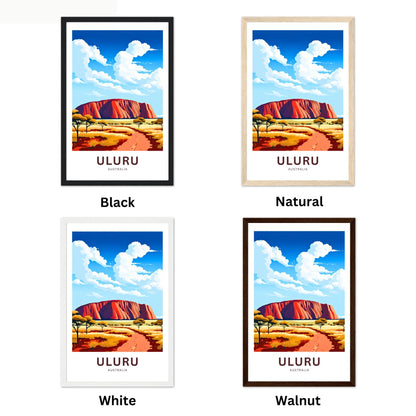 Uluru Travel Poster