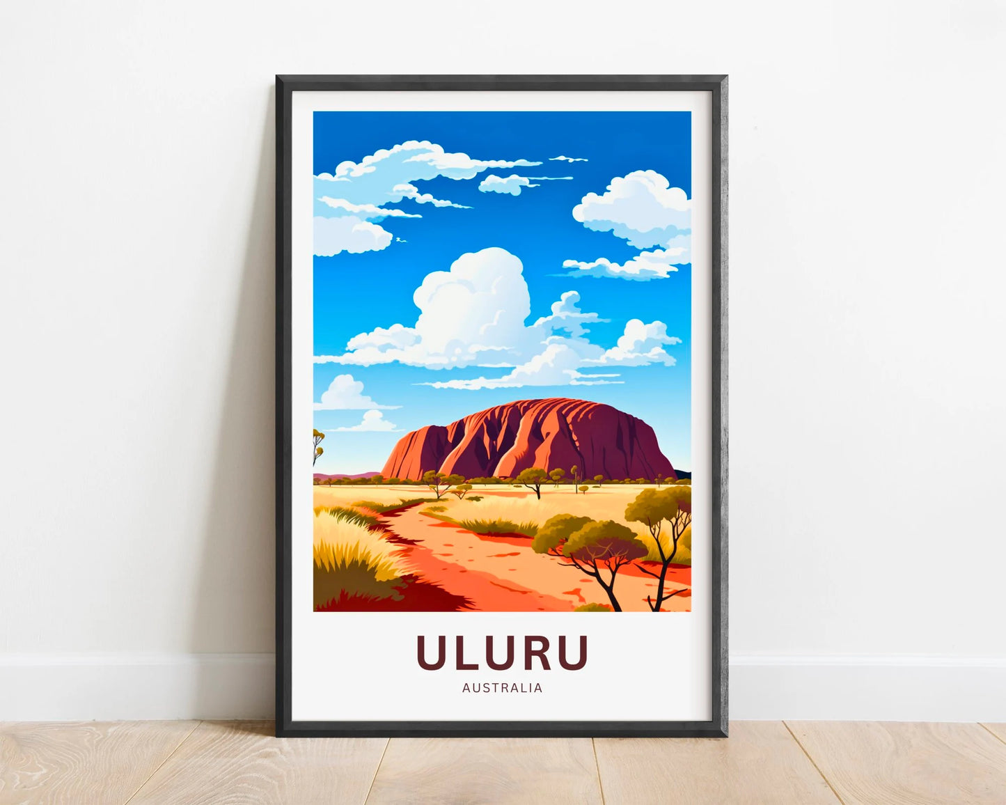 Uluru Travel Poster