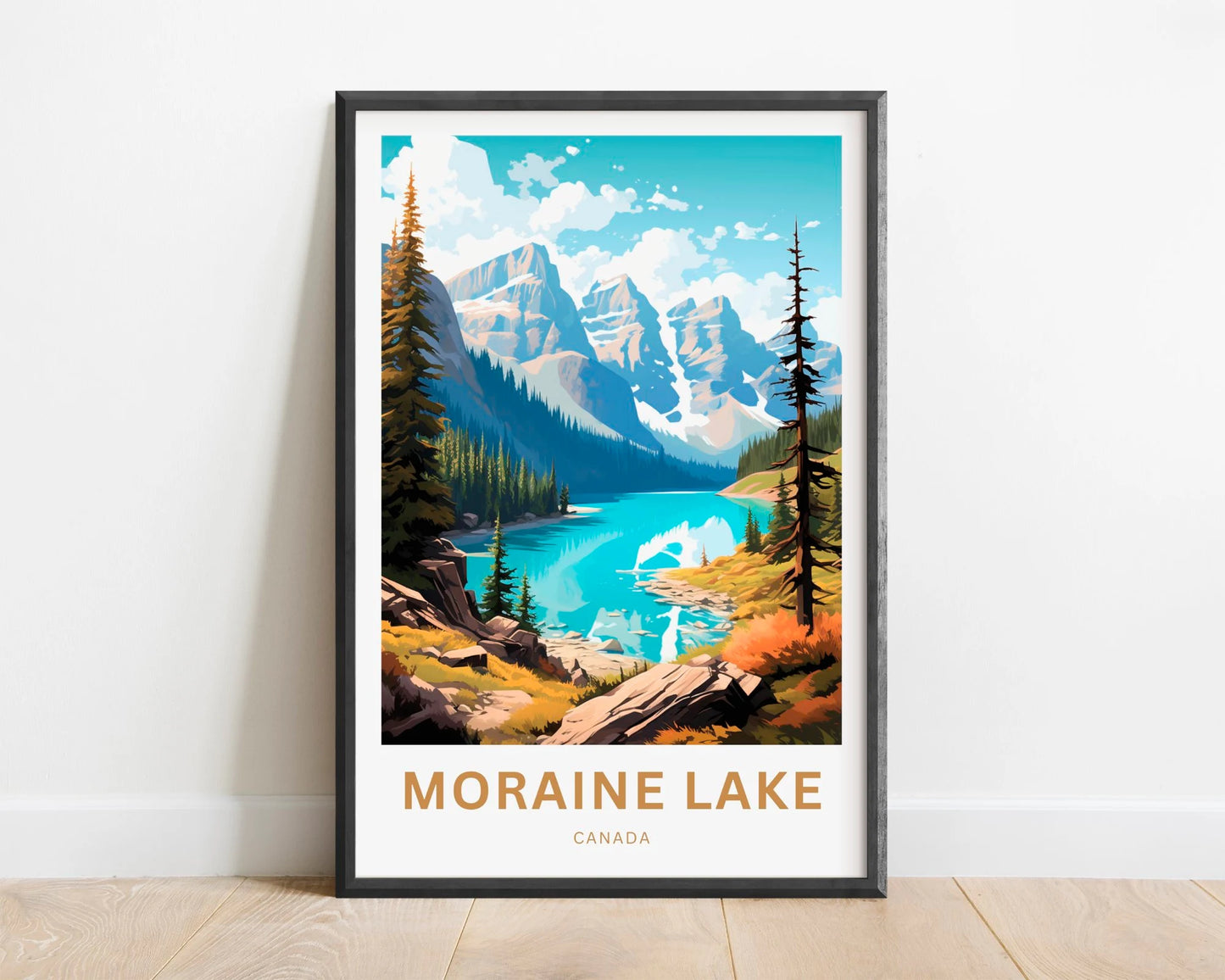 Moraine Lake Travel Poster