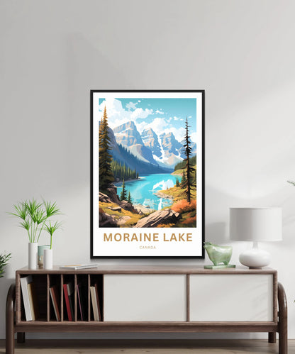 Moraine Lake Travel Poster