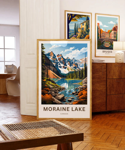 Moraine Lake Travel Poster