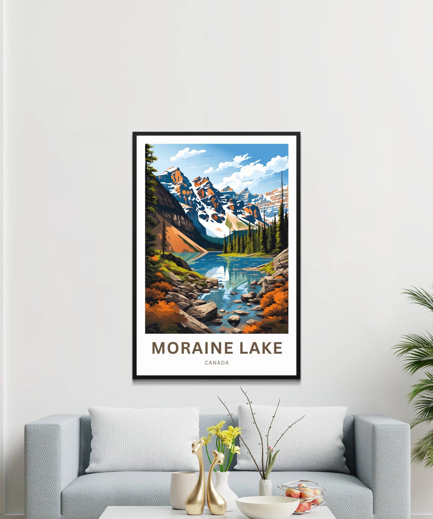 Moraine Lake Travel Poster