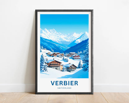 Verbier Travel Poster