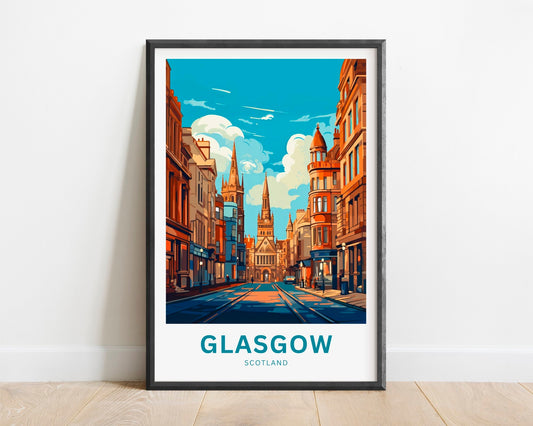 Glasgow Travel Poster