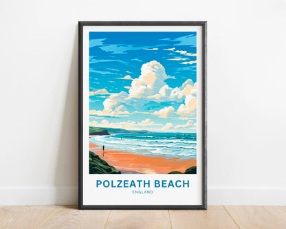 Polzeath Beach Travel Poster