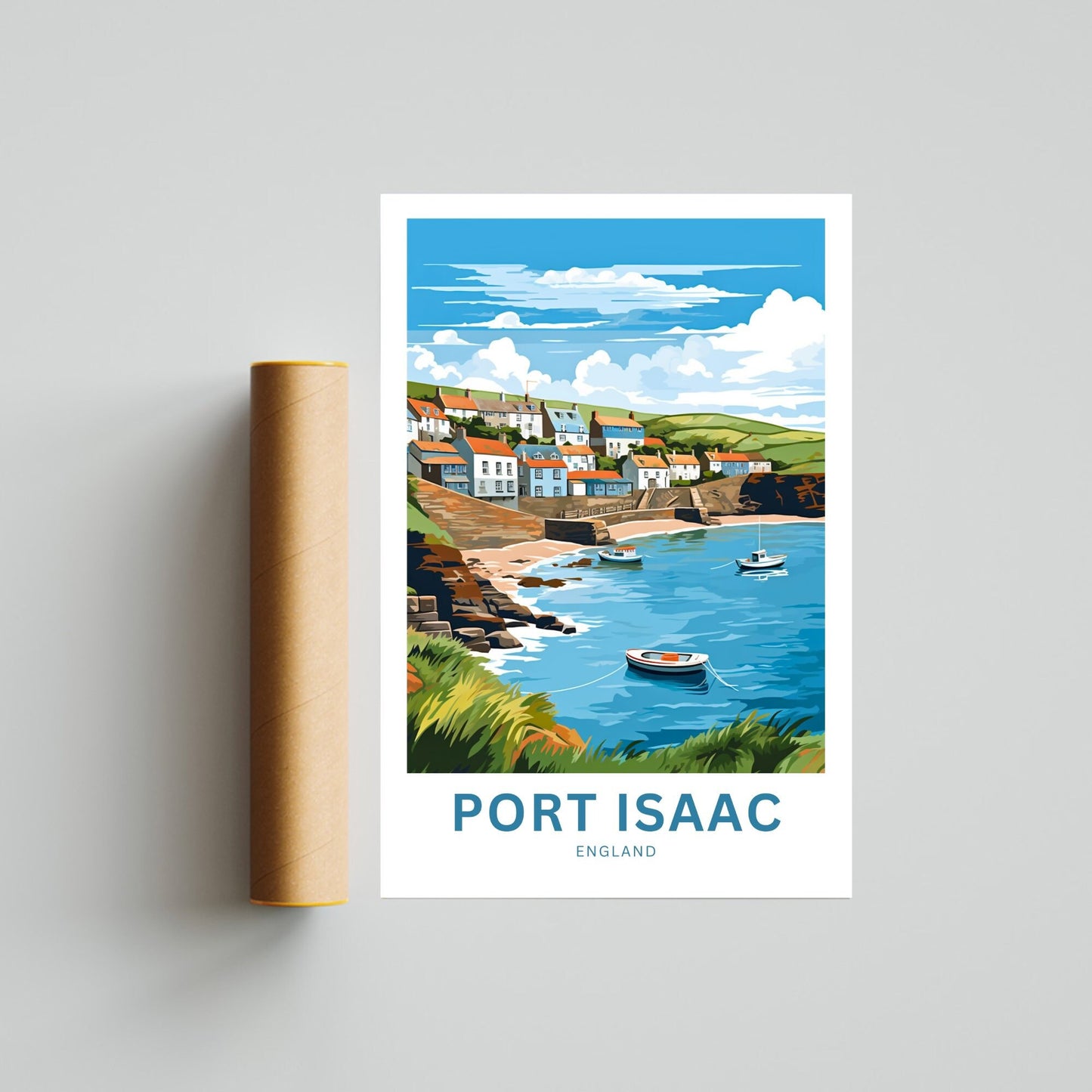 Port Isaac Travel Poster