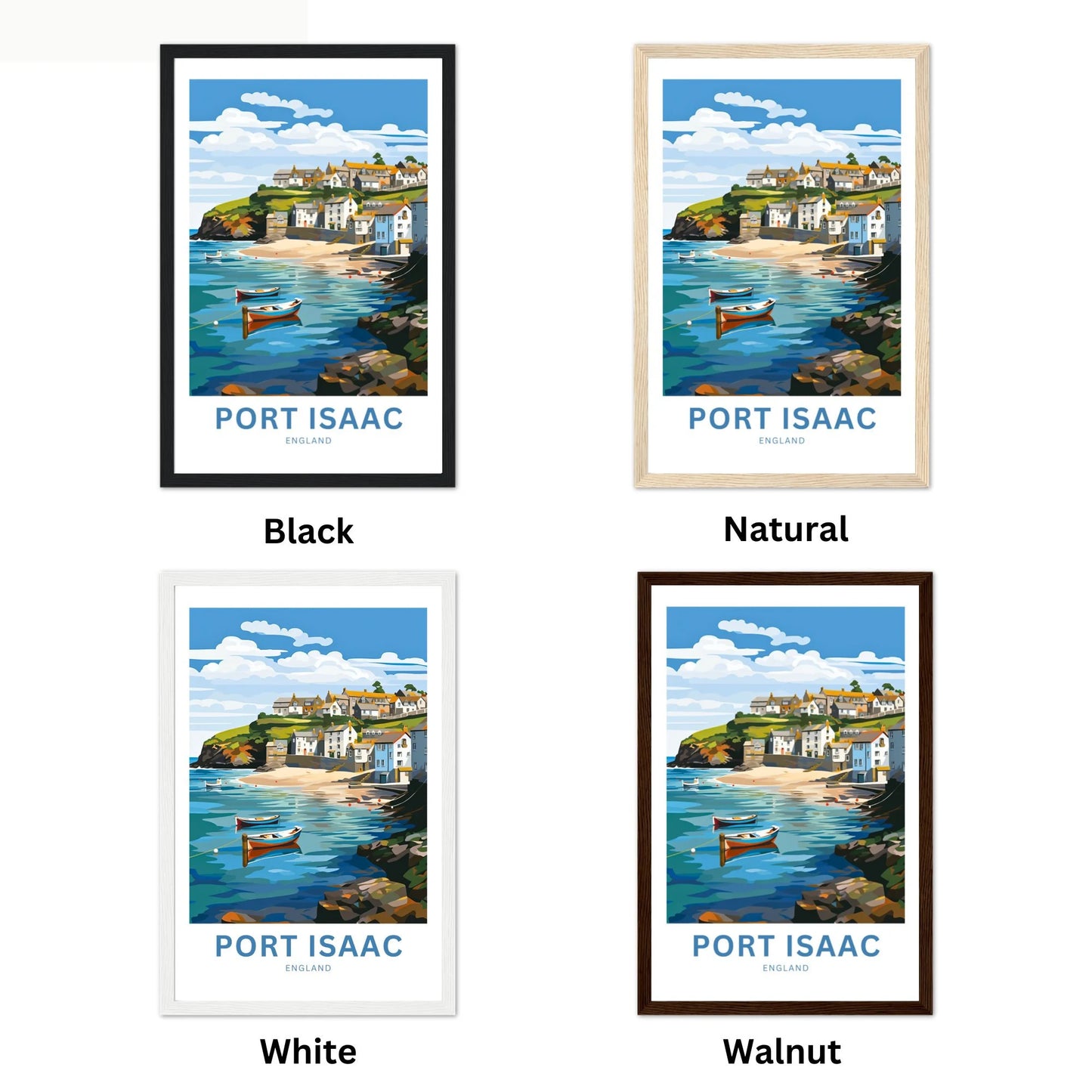 Port Isaac Travel Poster