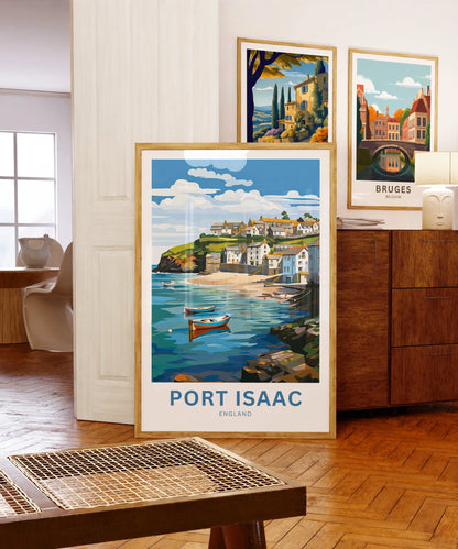 Port Isaac Travel Poster