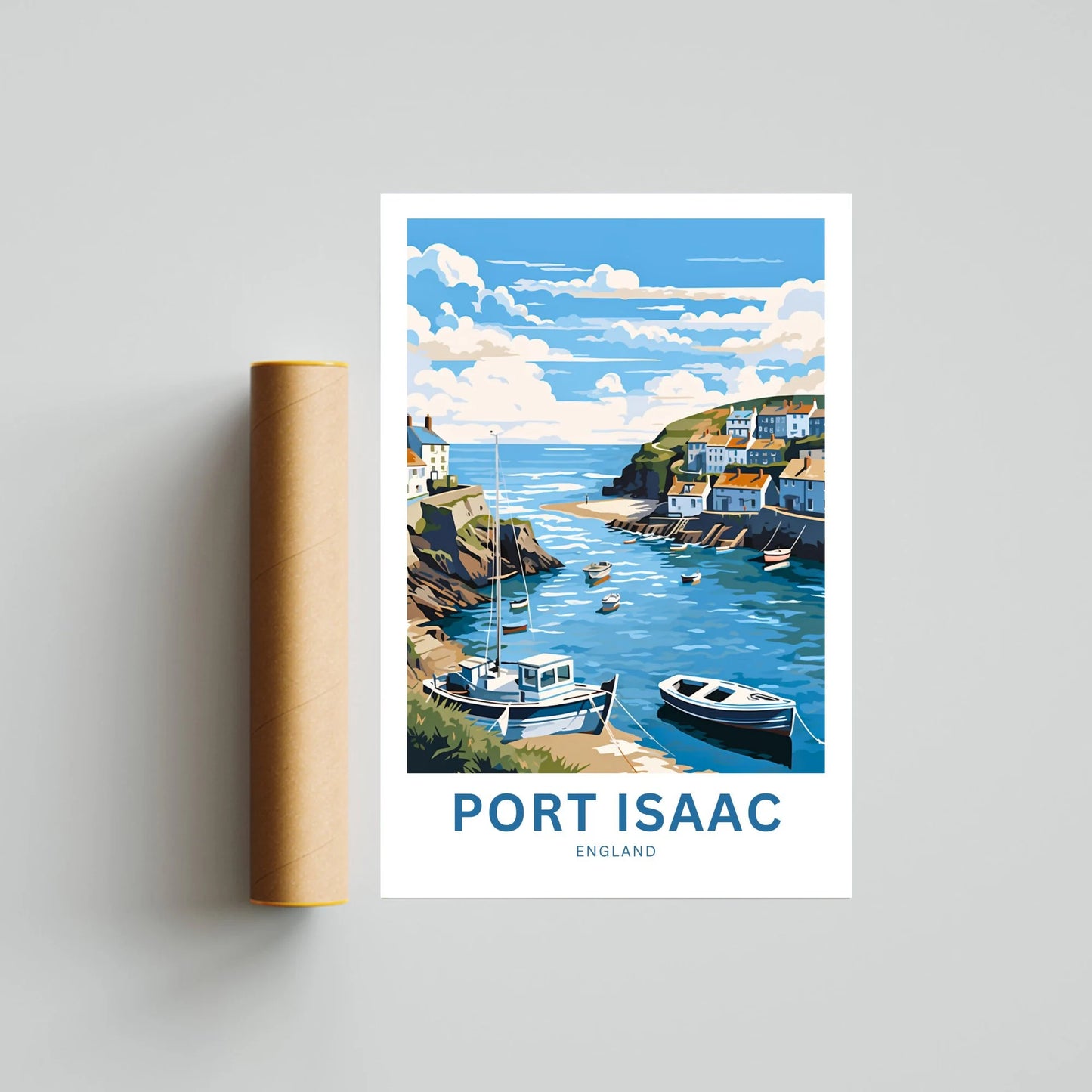 Port Isaac Travel Poster