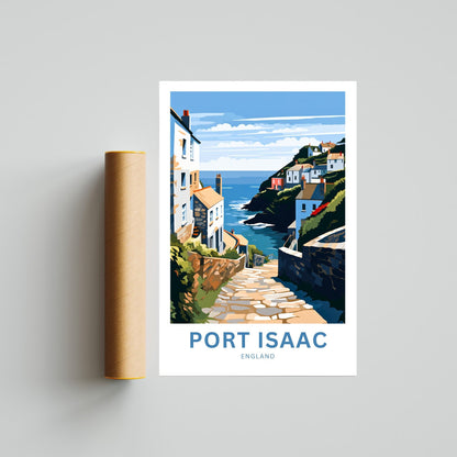 Port Isaac Travel Poster