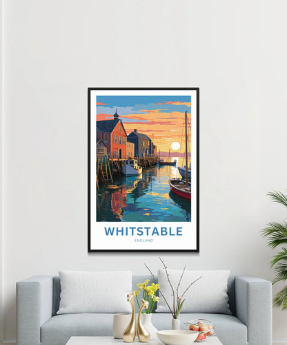 Whitstable Travel Poster