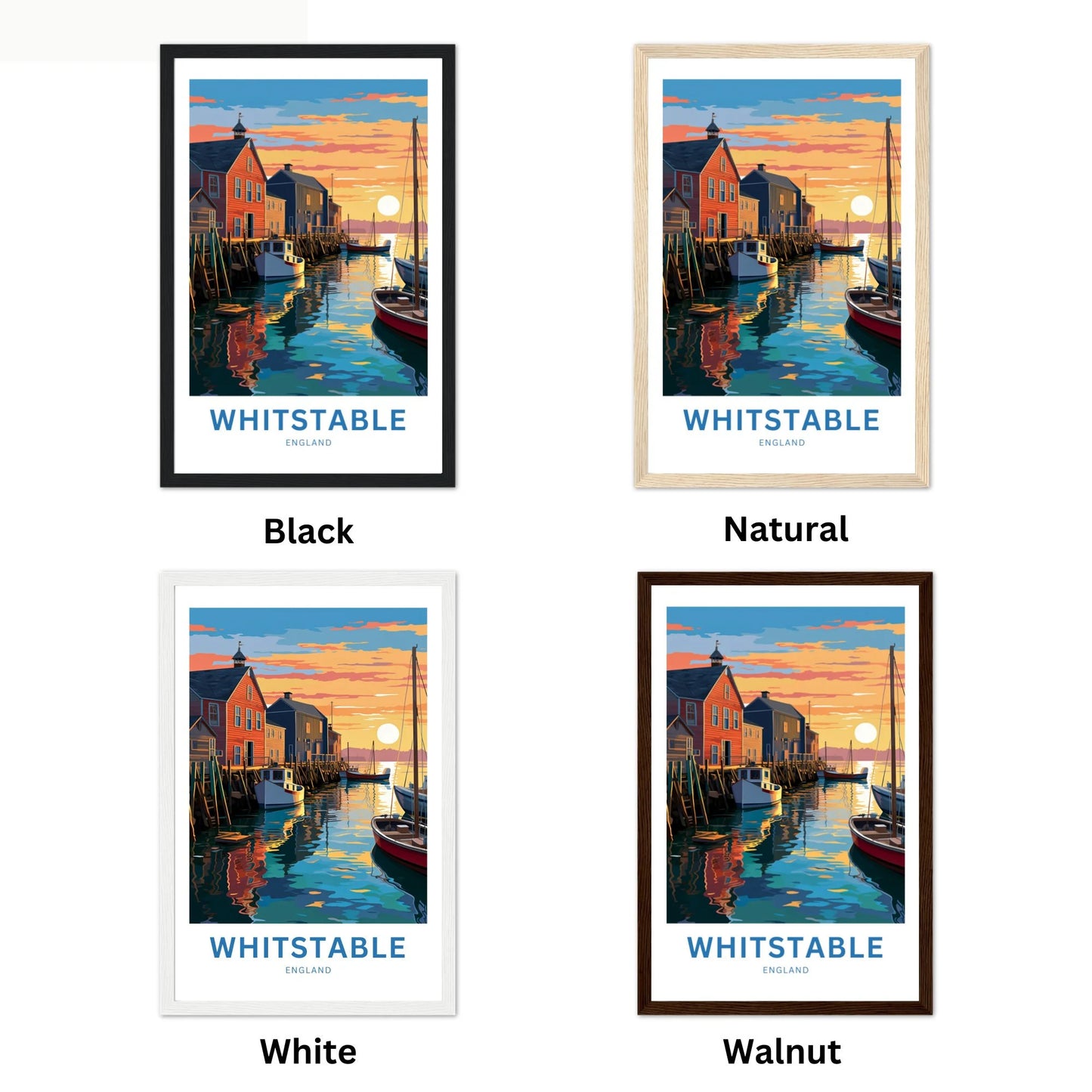 Whitstable Travel Poster