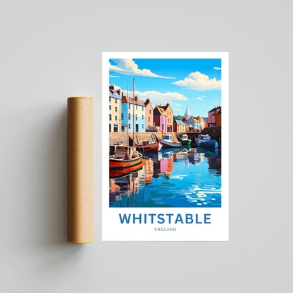 Whitstable Travel Poster