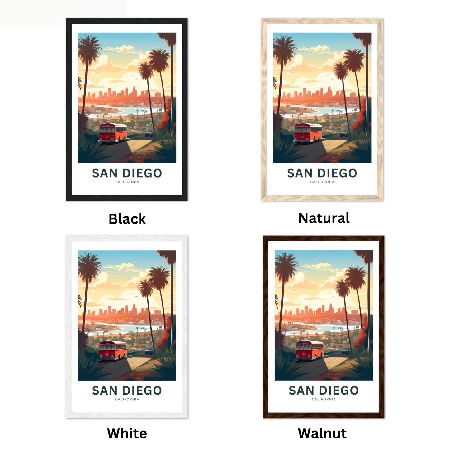 San Diego Travel Poster