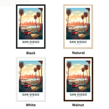 San Diego Travel Poster