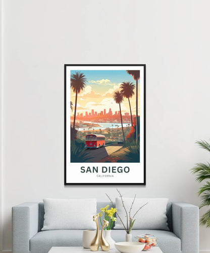 San Diego Travel Poster