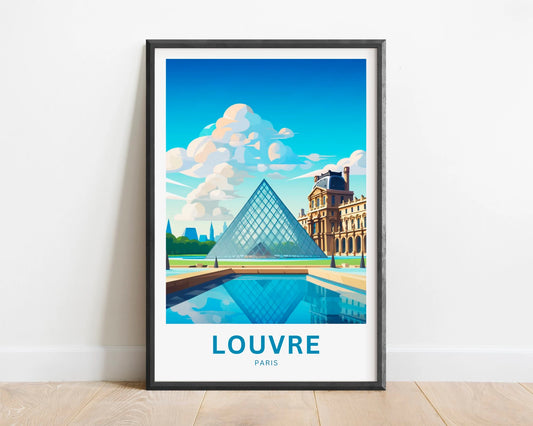 Louvre Travel Poster