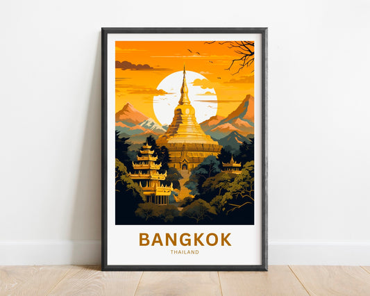 Bangkok Travel Poster
