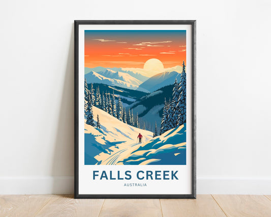 Falls Creek Island Travel Poster