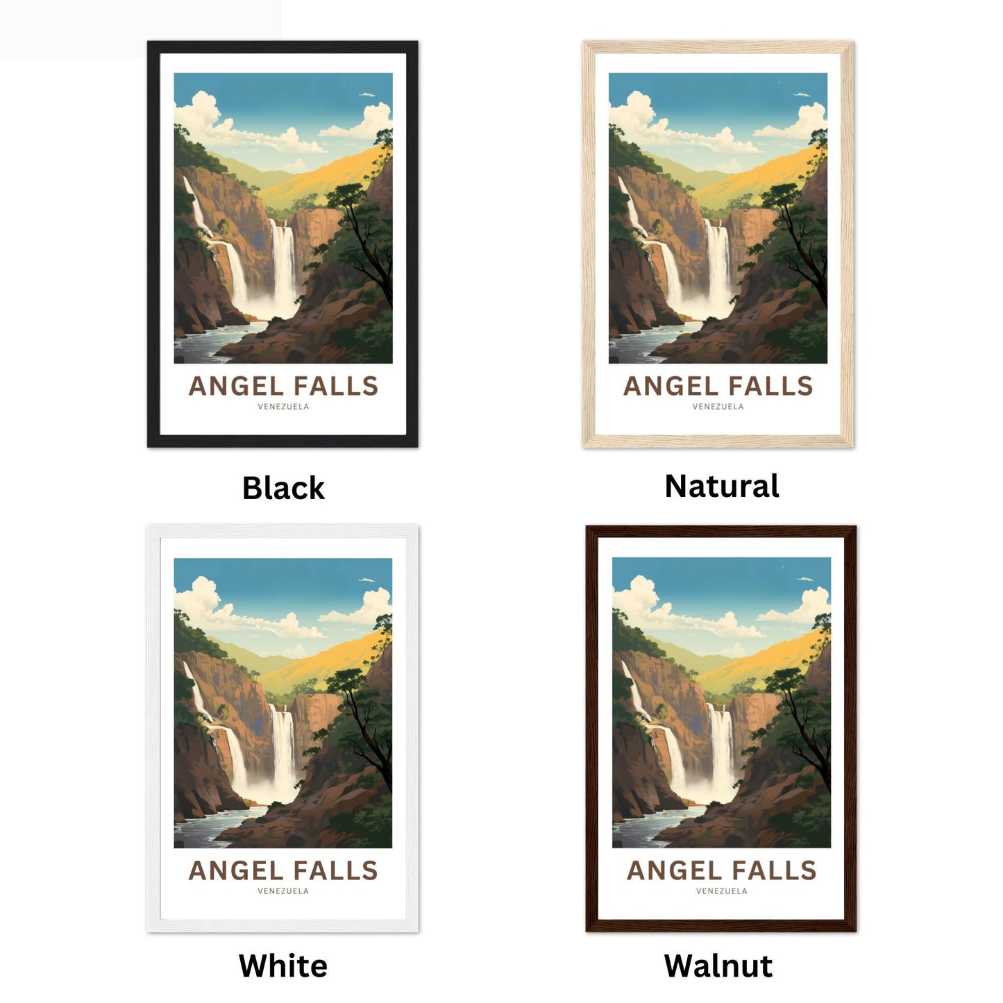 Angel Falls Travel Poster