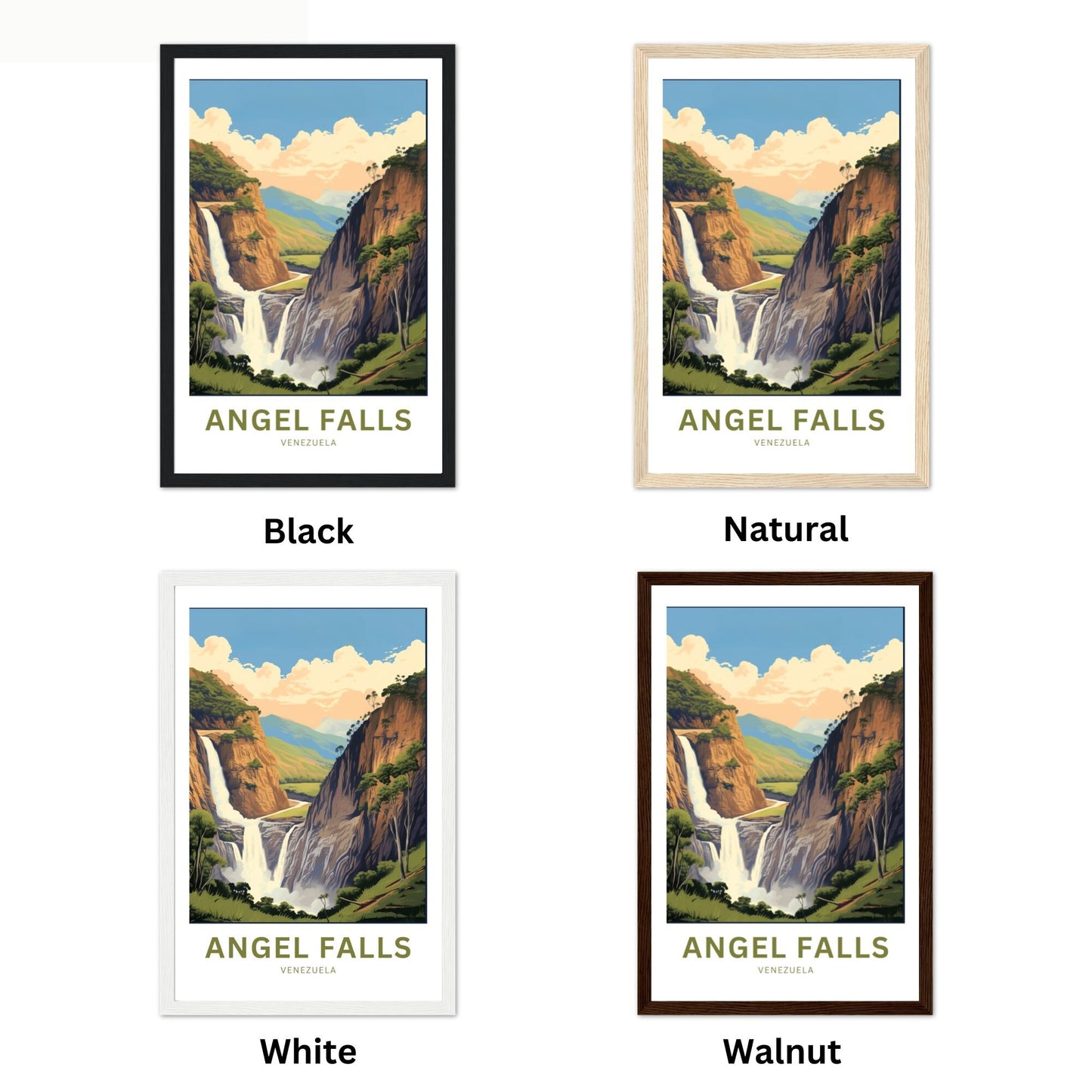 Angel Falls Travel Poster